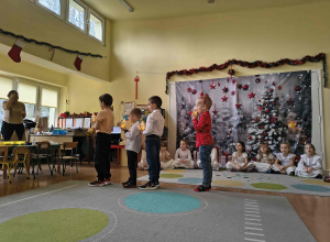 Spotkanie wigilijne z rodzicami w grupie Sówek