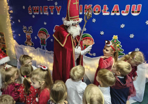 Rozmowy dzieci z Mikołajem.
