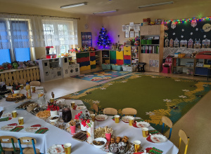 Spotkanie wigilijne z rodzicami w grupie Pszczółek