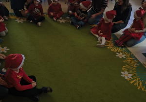 Świąteczna zabawa słowna z rodzicami dzieci z grupy I.