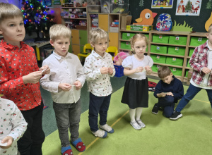 Wigilia przedszkolna w grupie Biedronek