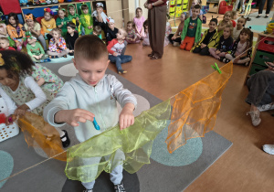 "Wieszanie prania" - konkurs wiosenny.