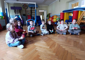 Integracja z dziećmi z zaprzyjaźnionego przedszkola.